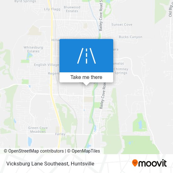 Vicksburg Lane Southeast map