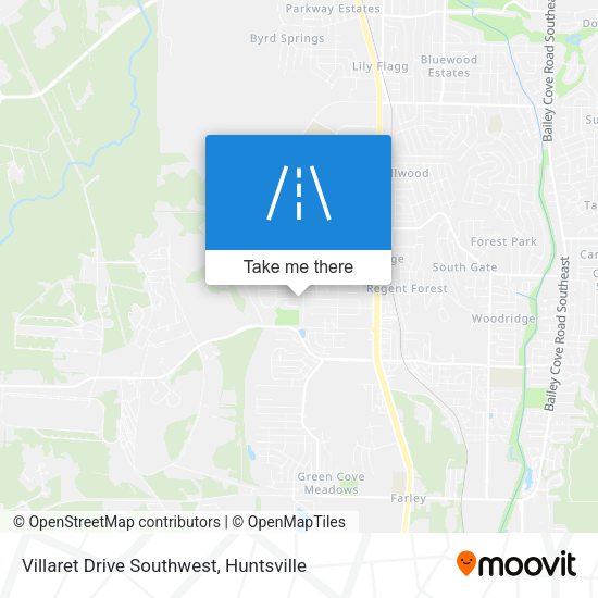 Mapa de Villaret Drive Southwest