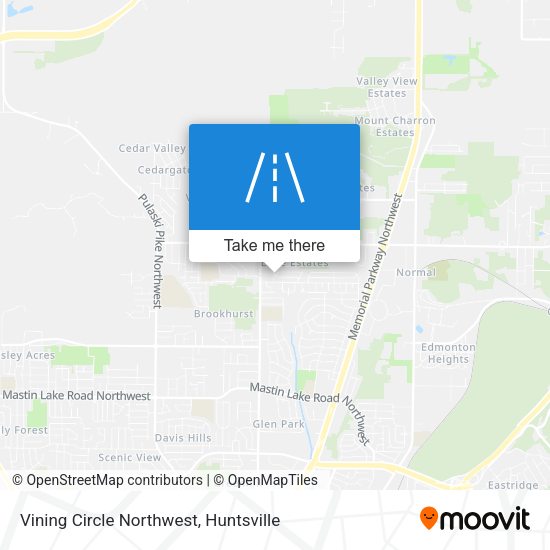 Mapa de Vining Circle Northwest