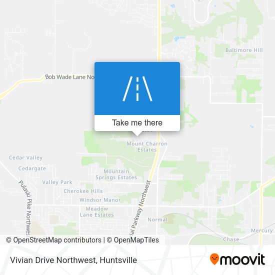 Vivian Drive Northwest map