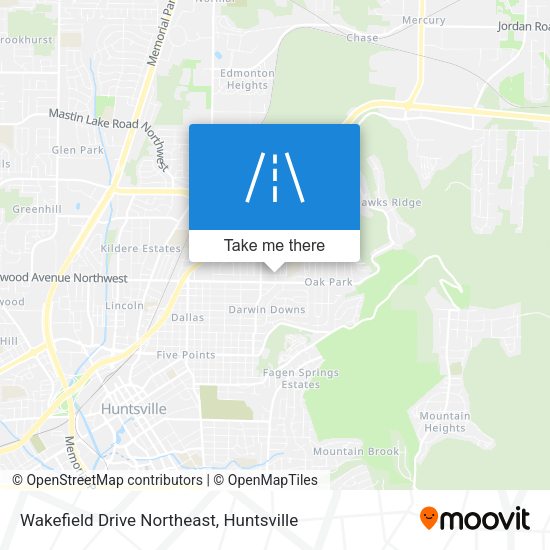 Mapa de Wakefield Drive Northeast