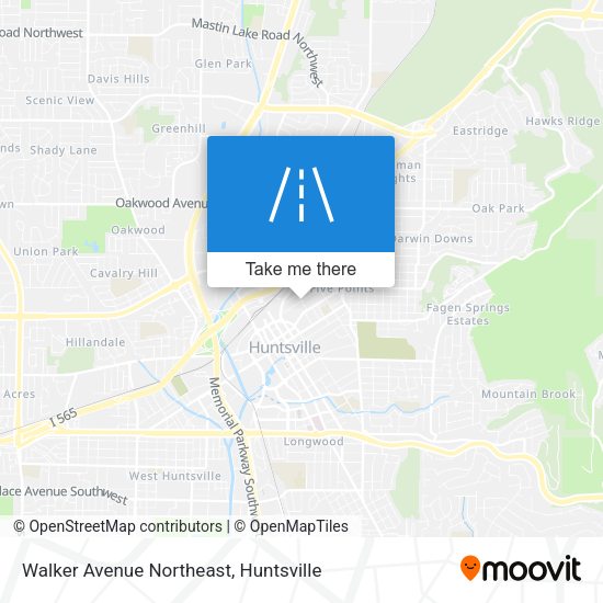 Walker Avenue Northeast map