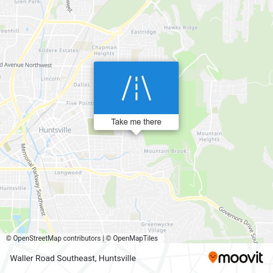 Waller Road Southeast map