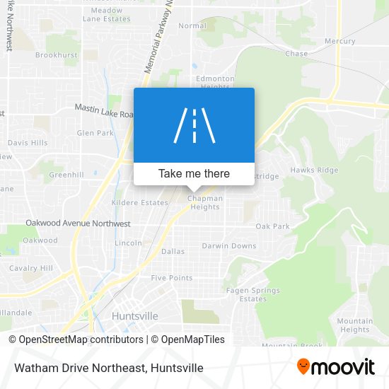 Watham Drive Northeast map