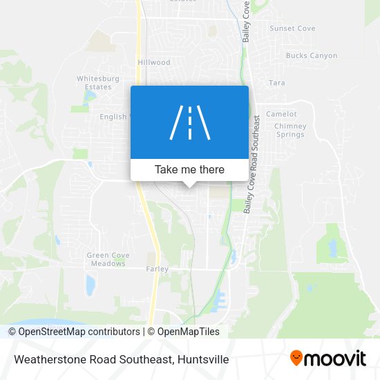Weatherstone Road Southeast map