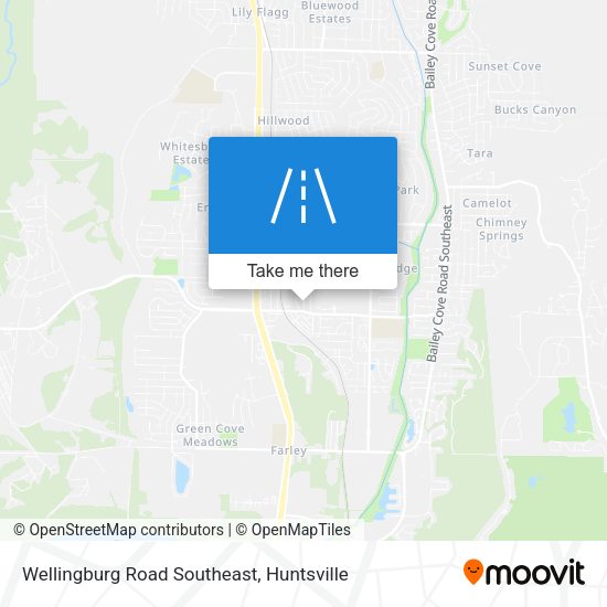 Mapa de Wellingburg Road Southeast