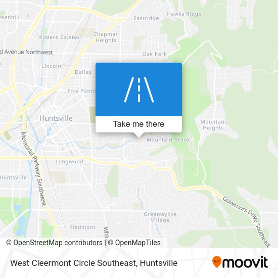 West Cleermont Circle Southeast map