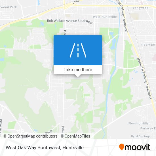 West Oak Way Southwest map