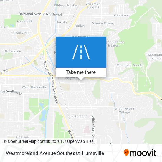 Mapa de Westmoreland Avenue Southeast