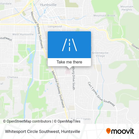 Whitesport Circle Southwest map