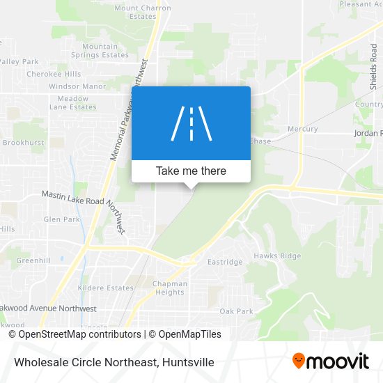 Mapa de Wholesale Circle Northeast
