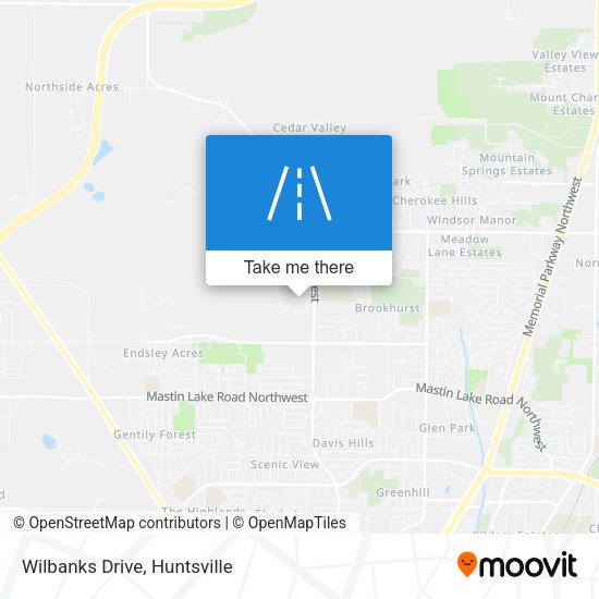 Wilbanks Drive map