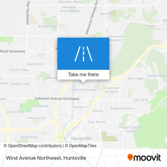 Wind Avenue Northwest map