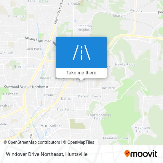Windover Drive Northeast map
