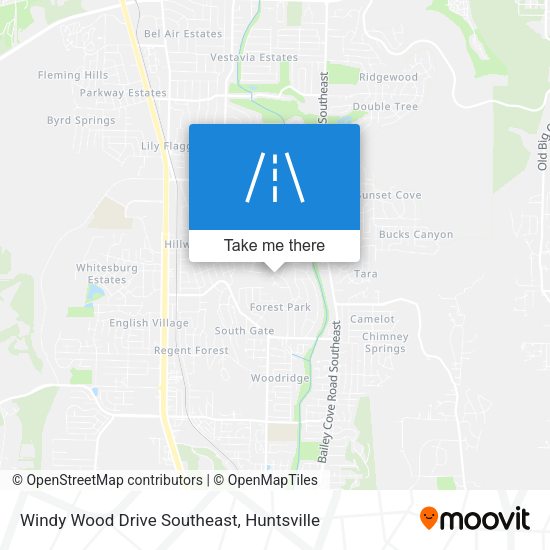 Windy Wood Drive Southeast map