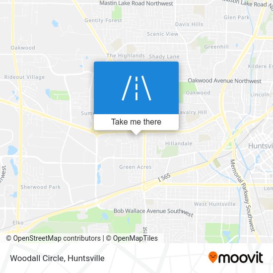 Mapa de Woodall Circle