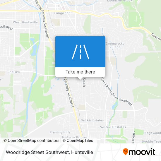 Woodridge Street Southwest map