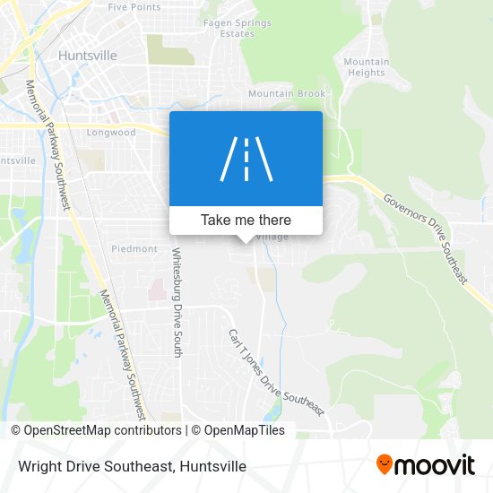 Wright Drive Southeast map