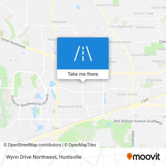 Wynn Drive Northwest map