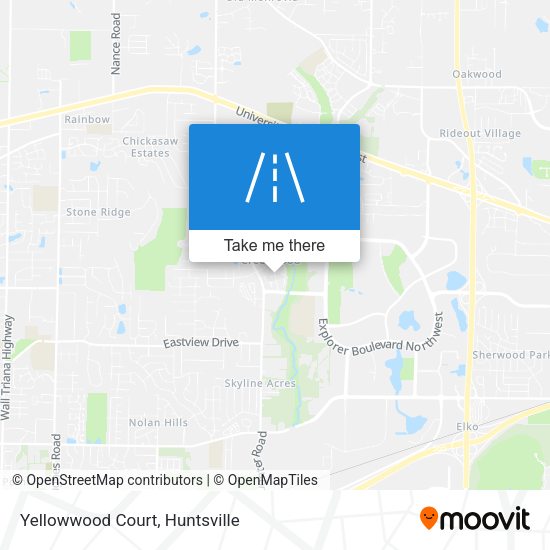 Mapa de Yellowwood Court