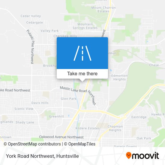 York Road Northwest map