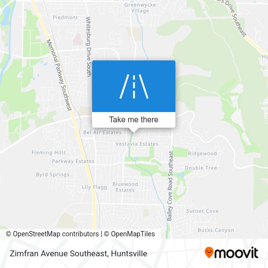 Zimfran Avenue Southeast map