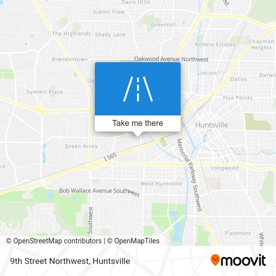 Mapa de 9th Street Northwest