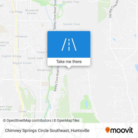 Mapa de Chimney Springs Circle Southeast