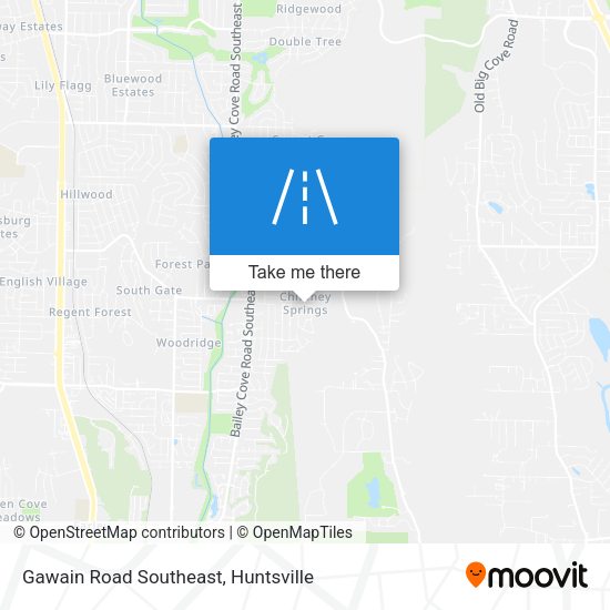 Gawain Road Southeast map