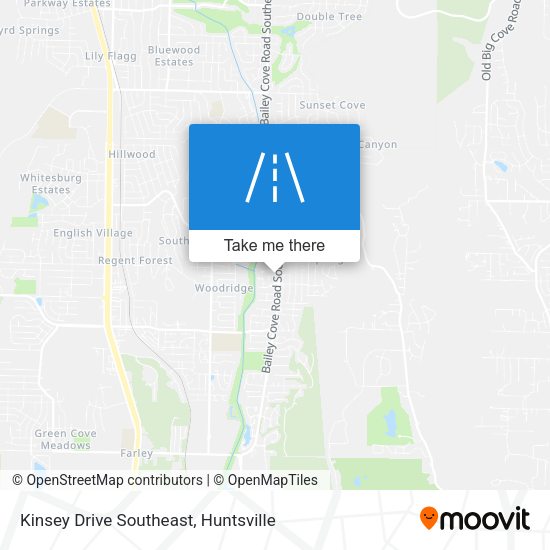 Kinsey Drive Southeast map