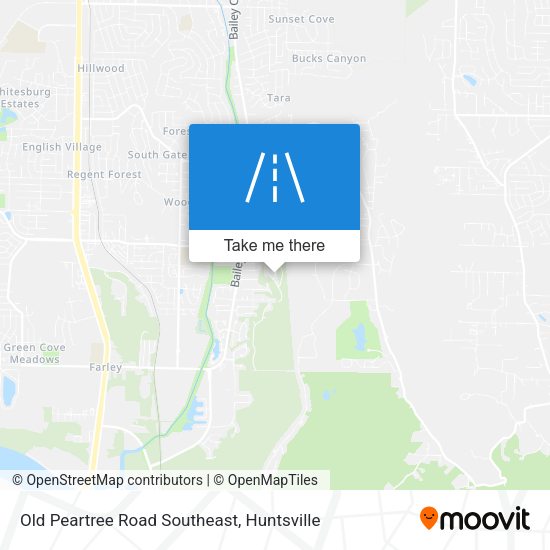 Old Peartree Road Southeast map