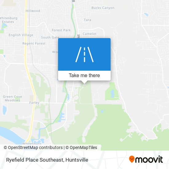 Mapa de Ryefield Place Southeast