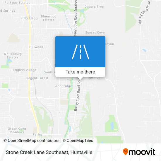 Stone Creek Lane Southeast map