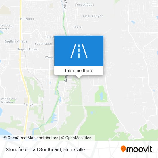 Mapa de Stonefield Trail Southeast