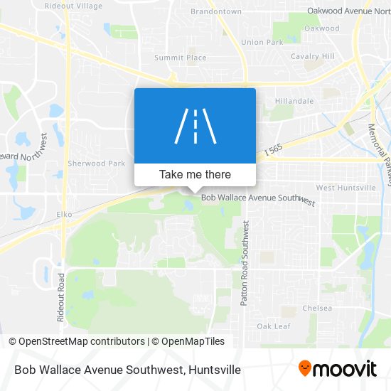 Mapa de Bob Wallace Avenue Southwest