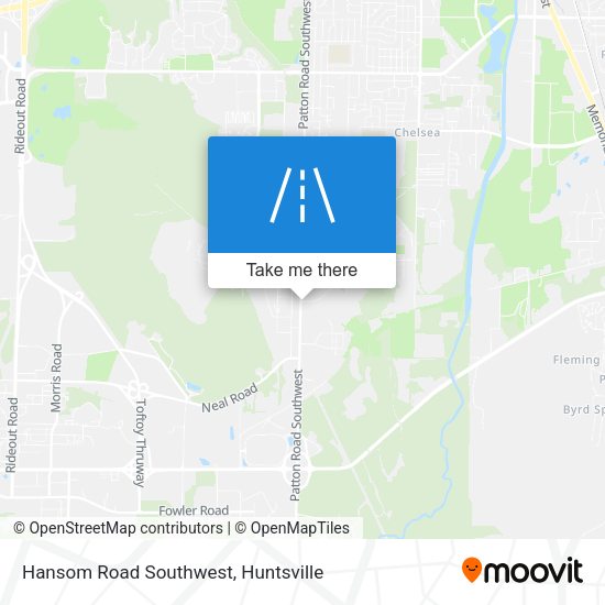 Hansom Road Southwest map
