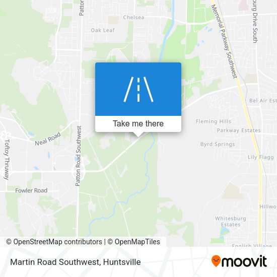 Martin Road Southwest map