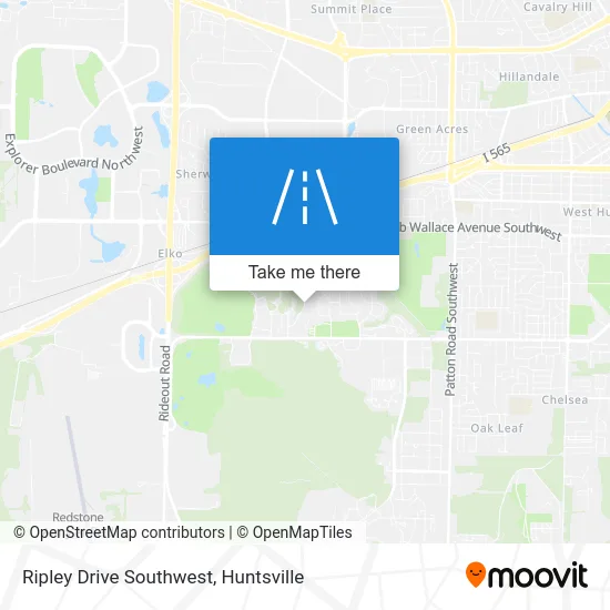 Ripley Drive Southwest map