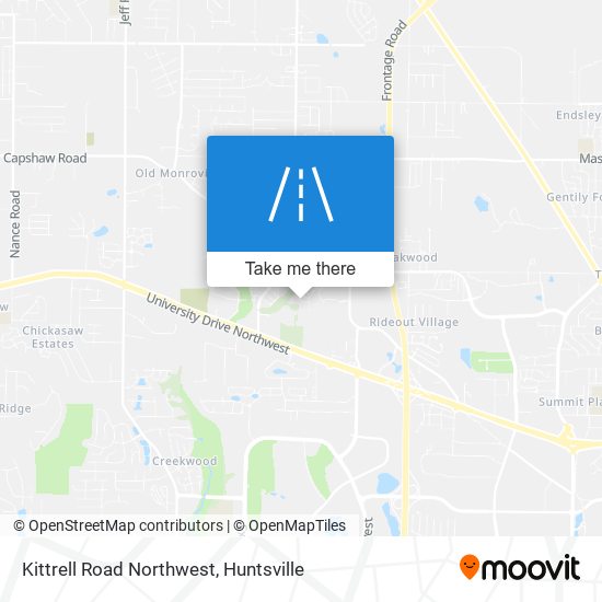 Mapa de Kittrell Road Northwest