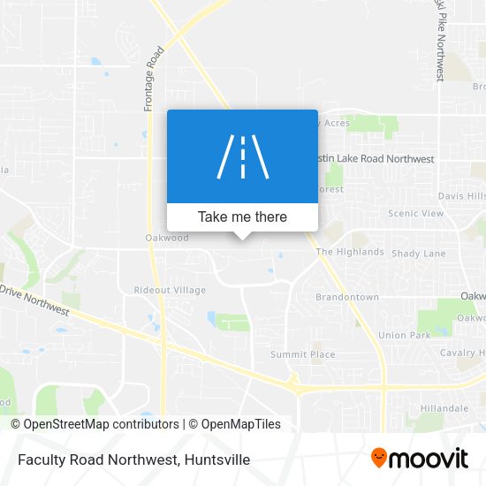 Mapa de Faculty Road Northwest