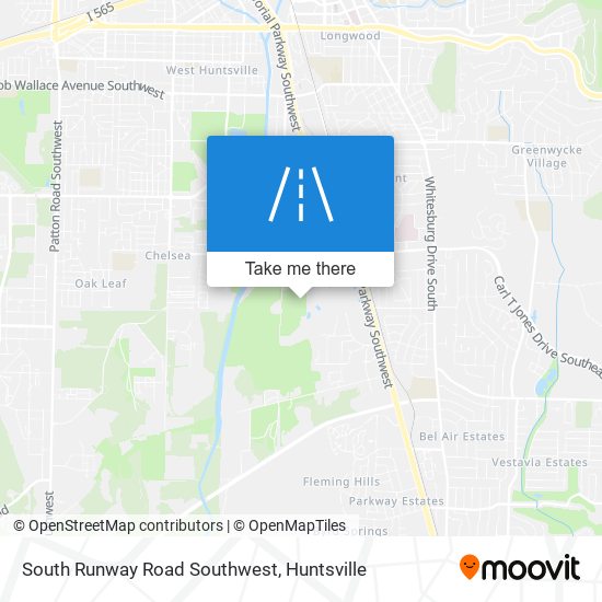 Mapa de South Runway Road Southwest