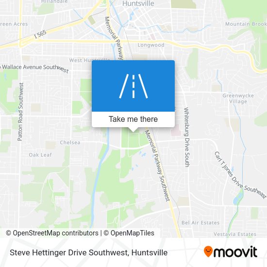 Steve Hettinger Drive Southwest map