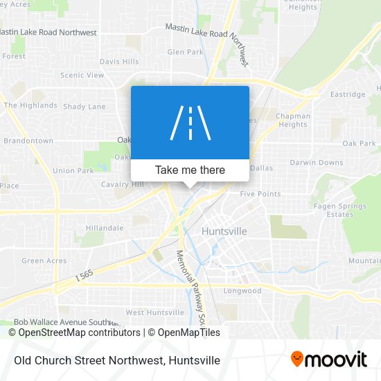Old Church Street Northwest map