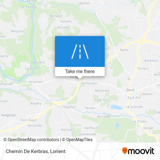 Chemin De Kerbras map