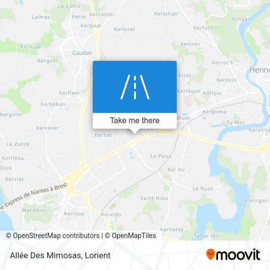 Allée Des Mimosas map