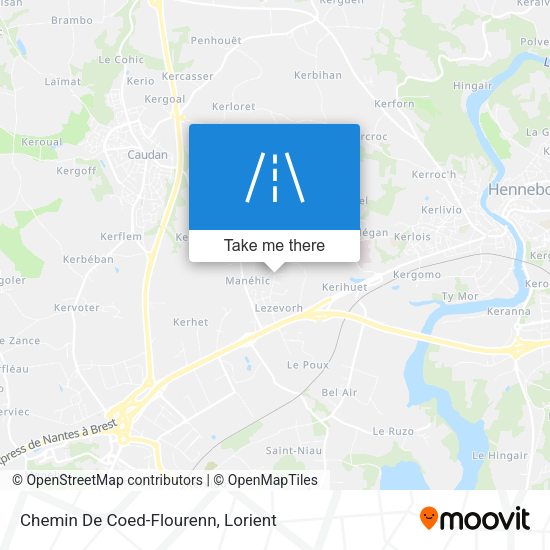 Chemin De Coed-Flourenn map