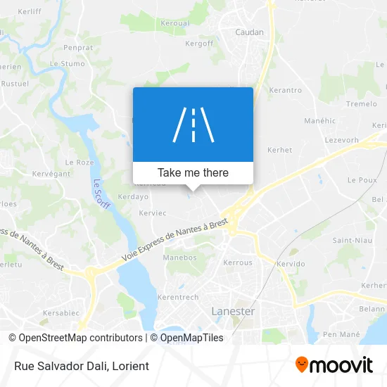 Rue Salvador Dali map