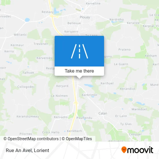 Rue An Avel map