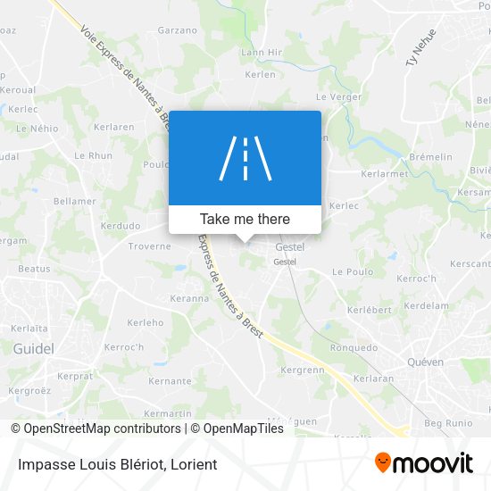 Impasse Louis Blériot map