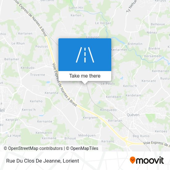 Rue Du Clos De Jeanne map